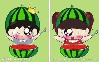吃瓜卡通情侣图片,卡通情侣吃瓜日常大揭秘
